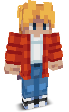 Front angle of Minecraft Skin of emilart
