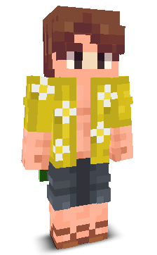 Front angle of Minecraft Skin of mlgboi