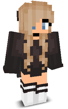 Front angle of Minecraft Skin of girlkatie
