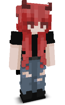 Front angle of Minecraft Skin of Deemons