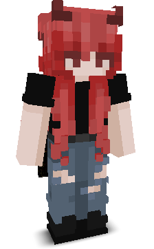 Front angle of Minecraft Skin of Deemons