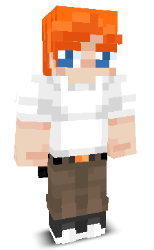Front angle of Minecraft Skin of Wowy