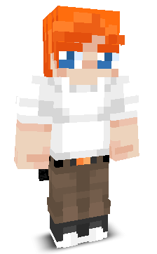 Front angle of Minecraft Skin of Wowy