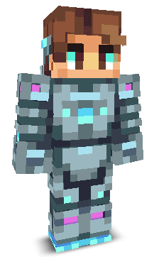 Front angle of Minecraft Skin of Vectrix