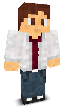 Front angle of Minecraft Skin of Rigner