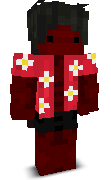 Front angle of Minecraft Skin of Sanity