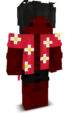 Front angle of Minecraft Skin of Sanity