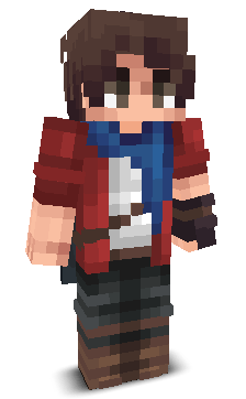 Front angle of Minecraft Skin of Cakady