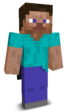 Front angle of Minecraft Skin of phvse