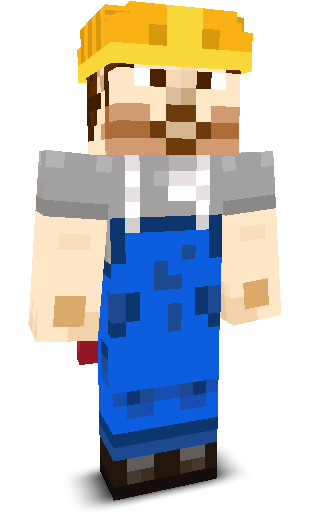 Front angle of Minecraft Skin of akwuh