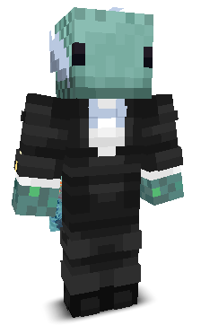 Front angle of Minecraft Skin of ACraftingFish